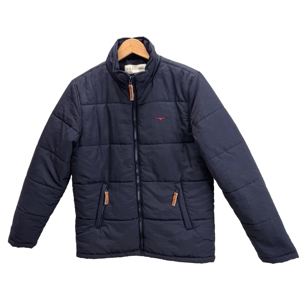 R.M. Williams Men's Patterson Creek Jacket in Navy Blue Size Small